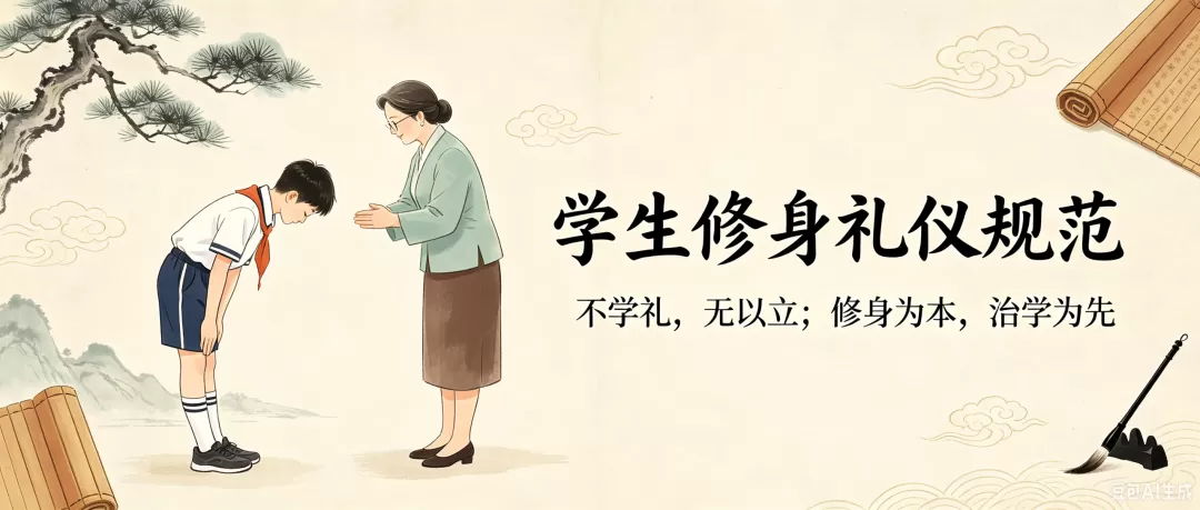 学生修身礼仪规范（小学入学前必备）